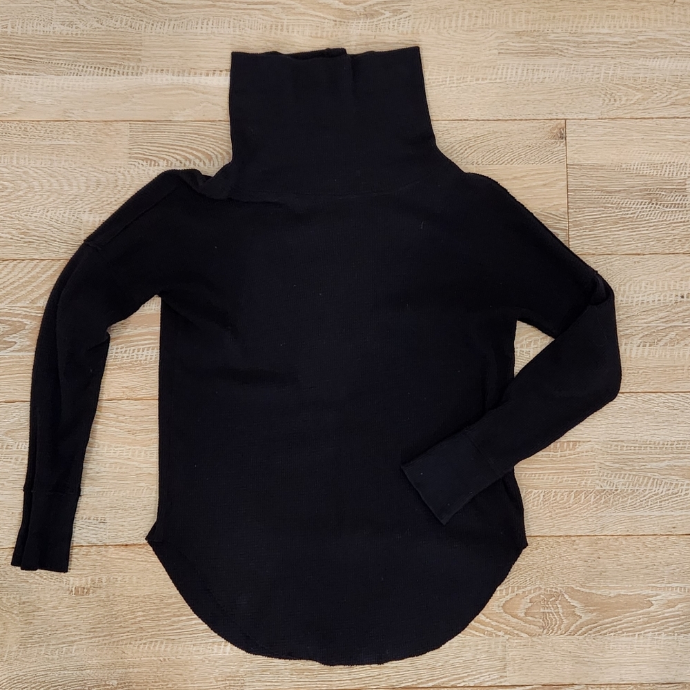 TNA Charcoal Ribbed Turtleneck